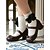 abordables Années 1950-Chaussures Mary Jane blanches à talons carrés pour femmes des années 1950 – Escarpins vintage à bout rond en similicuir avec bride à nœud pour les goûters, les tenues lolita et les costumes rétro