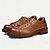 abordables Chaussures de Costume Classiques-Chaussures de travail basses en cuir marron pour homme avec couture Goodyear et œillets métalliques – chaussures décontractées durables pour les travaux en extérieur et le quotidien