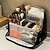 baratos Guarda-jóias &amp; Cosmética-bolsa de maquiagem de pé, bolsa de higiene pessoal à prova d'água de grande capacidade com compartimentos, organizador de cosméticos de viagem portátil, lápis multiuso &amp;estojo de armazenamento de