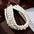 abordables Accesorios y más-Conjuntos de joyas nupciales, 1 juego de pendientes de perla y circonita, collar y pulseras para mujer, elegante y elegante conjunto de joyas para bodas, fiestas, noches, uso diario.