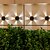 economico Applique per esterni-1 lampada da parete solare impermeabile per esterni con 5 fasci LED, illuminazione per cortile, giardino, recinzione, balcone, scala