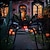 preiswerte Halloween Außen Dekor-Halloween-Dekoration mit LED-Spinne für draußen, leuchtende Halloween-Spinnen-Dekorationen, biegsame Kunstspinne mit Farbverlauf auf der Rückseite, Halloween-Dekor für Haus, Hof, Kostüme, Partys,