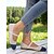 abordables Sandalias planas de mujer-Bailarinas de punto bicolor para mujer con tiras: zapatos Mary Jane informales y transpirables para uso diario, paseos y salidas de primavera.