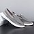 billiga Slip-On vardagsskor-Herrloafers i kakifärgad canvas med slip-on-detaljer, lätta, flexibel sula, andningsbar design för vardagligt kontorsbruk, dagliga promenader och resor