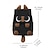 abordables Sacs à dos pour Enfants et Adolescents-Sac à dos imperméable avec oreilles de chat pour filles – cartable kawaii avec porte-clés en peluche pour adolescentes, étudiantes et usage quotidien