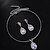 preiswerte Schmucksets-Brautschmuck-Sets 2 Imitationsdiamant 1 Halskette Ohrringe Damen Elegant Süß Lieblich Klassisch Kostbar Birne Diamant Wassertropfen Schmuck-Set Für Hochzeit Geburtstag Geschenk