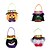 abordables Regalos-Bolsa de dulces de calabaza de Halloween de 4 piezas para niños, bolsa redonda de truco o trato con sombrero, bolsa de regalo reutilizable para suministros y decoraciones de fiesta de Halloween