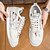 billiga Herrsneakers-herrsneakers med färgblock och patchwork – trendiga retro-sportskor med snörning för urban stil, kreativa outfits, konstfestivaler och vardagliga moderiktiga looks