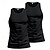 abordables Camisetas sin mangas de gimnasio-Hombre Camiseta sin mangas Top Camisetas Interiores Camisa sin mangas Sin Mangas Cuello Barco Verano Plano Moda Design Básico 2 Piezas Vacaciones Calle Noche Negro Blanco Negro + Blanco Camiseta