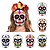 cheap Halloween Mask &amp; Props-6pcs Mexican Day of the Dead Halloween Paper Masks, Festival Party Decorations, Scary Paper Masks for Halloween and Dia de los Muertos