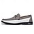 ieftine Saboți și Mocasini Bărbați-Mocasini bărbătești din piele ecologică, verzi și albi, model mocasin, la modă, pentru ținute casual și de primăvară