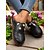 economico Zoccoli e pianelle da donna-zoccoli da donna con borchie di perle finte rosse, scarpe slip-on retrò, perfette per giardini fioriti, brunch all&#039;aperto e giornate fuori in stile vintage