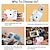 abordables Caméras, appareils photo et vidéo-Kit d&#039;appareil photo à impression instantanée avec mini rouleau de film, lampe de poche intégrée, sac à main en feutre et album, cadeau parfait pour les femmes à la Saint-Valentin