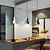 abordables Éclairages pour îlot-Lustre simple nordique LED lustre café lait thé boutique bar à thé hôtel lustre simple couloir personnalisé couloir escaliers balcon lampes suspendues de luxe