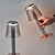 abordables lámpara de noche-Lámpara de mesa de metal inalámbrica con sensor táctil, lámpara de mesa LED, luz de escritorio, lámpara de 3 colores con regulación continua y funciona con batería, luz de noche para guarderías,