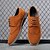 abordables Semi-formel-Chaussures Oxford pour homme en similicuir marron caramel avec détails brogue – chaussures à lacets décontractées et élégantes pour le travail, les rendez-vous et le quotidien