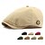 billige Hatte til mænd-Herre Flad kasket Ascot Hat Newsboy Hat Sort Lysegrøn polyester Mode Afslappet Gade Daglig Ternet Justérbar Solcreme Åndbart