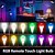 cheap Home Appliances-LED Lamp Dimmable Multicolour RGB Light Bulb 2000 mah Rechargeable Bulb A65 Light Smart Remote Control Home Decor Outdoor Activities and Camping