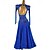 cheap Ballroom Dancewear-Ballroom Dance Dress Splicing Crystals / Rhinestones Women&#039;s Performance Party Long Sleeve Spandex