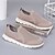 billiga Herrsneakers-Beige slip-on-skor i konstläder för män – lätta och andningsbara komfortskor för vardagsbruk, resor och avslappnade helgaktiviteter