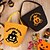 preiswerte Halloween-Personalisierter Name Halloween Leckerlibeutel für Kinder Trick or Treat benutzerdefinierte Süßigkeitentasche Korb Geschenktasche, wiederverwendbare Kürbisgeist Party Gastgeschenk für Kleinkinder