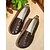 abordables Sandalias planas de mujer-Mocasines planos anchos de piel para mujer, sin cordones, con diseño floral recortado y suela suave, cómodos para uso diario, visitas a granjas y picnics en el jardín.