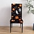 baratos Halloween Cozinha-Capa para cadeira de jantar com estampa de caveira de Halloween, decoração de mesa para festival, adereços para decoração