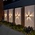 economico Applique per esterni-1 lampada da parete solare impermeabile per esterni con 5 fasci LED, illuminazione per cortile, giardino, recinzione, balcone, scala