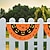 economico Decorazioni per Halloween all&#039;aperto-Bandiera a forma di ventaglio di Halloween, bandiera da esterno, per Halloween, per recinzione da cortile, da appendere, bandiera con zucca spettrale, decorazione da tavolo, decorazione autunnale per la stanza, decorazione estetica per feste di compleanno