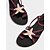abordables Sandalias de Vacaciones-Sandalias planas con estrellas de mar para mujer con tiras ajustables: sandalias de verano estilo playa para vacaciones, paseos junto al mar y salidas informales.