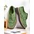 abordables Zapatos Oxford de mujer-Zapatos oxford de ante sintético verde para mujer: clásicos zapatos brogue con punta de ala y suela de goma para el trabajo, el viaje diario en otoño y looks elegantes para el día a día.