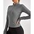 preiswerte Yoga-Jacken-Damen Sportjacke Stehkragen Sonnenschutz Elastisch Atmungsaktiv Fingermäntel Langarm Sport Einfarbig Jacke Für Pilates Laufen Fitness Sportkleidung