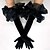 abordables Guantes de fiesta-Terciopelo Hasta el Codo Guantes Elegante Con Volantes Boda / guante del partido