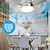 abordables Lámpara ventilador de techo-Ventiladores de techo modernos con base de rosca E26/E27 de 15 LED y cable para dormitorio, sala de estar, cocina y balcón.