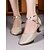 baratos Sapatos de Dança Latina-Sapatos de dança profissionais femininos com glitter mesh, detalhes metálicos dourados e tira ajustável no tornozelo para dança de salão e dança latina