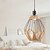cheap Island Lights-Rattan Lamp Shade Woven Pendant Light Shade Weaved Lighting Chandelier Lamp Cover Ceiling Hanging Light Fixture