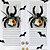 preiswerte Halloweenkränze &amp; florale Dekorationen-Halloween Spinnen Türschild Holzkranz Wandbehang, Kunstblumen Rankenring Türhänger für Veranda, Fenster oder Partydekoration