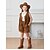 economico Costumi Professionali e Uniformi-Costume di Carnevale Gioco di ruolo di carriera 2026 Abiti Cowgirl Cosplay Frange Bambini Ragazze Halloween Carnevale Performance Vestirsi in modo educativo Vestiti per eventi scolastici Vestirsi