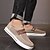 billiga Herrsneakers-Herr Fritidsskor för män Promenad Ledigt Utomhus Stickad Bekväm Halksäker Andningsfunktion Loafers Svart Vit Kaki Sommar Vår Höst