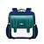 baratos Sacola de livros-Mochila quadrada com blocos de cores, à prova d&#039;água, estilo britânico, estudante, alta capacidade, capa flip, bolsa externa, corda elástica, bolsa para copo de água