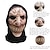 levne Halloween maska a rekvizity-Halloweenská černá čarodějnická maska s tesákem pro dospělé, realistické strašidelné kostýmy, latexová maska na obličej, strašidelná upírská čarodějnická hororová maska, strašidelná párty rekvizita