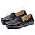 billige Hyttesko til mænd-Herre blå denim loafers med flosset kantdesign, slip-on lette, afslappede sko til weekendture, sommerture og daglig komfort
