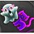 billige Belysning af Halloween rekvisitter-Halloween uendelighedslys sort kat lys spøgelseslys 3d uendeligt spejllys tunnellys afgrund neonlys festival festdekoration lys us stik