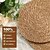 abordables Ustensiles et gadgets de cuisine-Ensemble de 5 sets de table ronds en rotin, sets de table en nénuphar tissés à la main naturels de 13 pouces pour table à manger, sets de table de style rustique pour la décoration de la maison et du