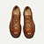 abordables Chaussures de Costume Classiques-Chaussures de travail basses en cuir marron pour homme avec couture Goodyear et œillets métalliques – chaussures décontractées durables pour les travaux en extérieur et le quotidien