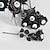 cheap Halloween Wreaths &amp; Floral Decorations-10 Bundles Halloween Eyeball Artificial Roses, Black Rose Stems with Eyeballs, Multicolor Halloween Floral Stems for Spooky Party Table Decor