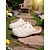 economico Zoccoli e pianelle da donna-zoccoli da donna con borchie di perle finte rosse, scarpe slip-on retrò, perfette per giardini fioriti, brunch all&#039;aperto e giornate fuori in stile vintage