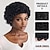 abordables Pelucas sintéticas de moda-Pelucas sintéticas Rizado Jheri Afro rizado Corte a capas Corte asimétrico Hecho a Máquina Peluca 10 pulgadas A1 Pelo sintético Mujer Fresco Clásico Adorable Múltiples colores