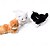 abordables Peluches-Peluche electrónico interactivo: mejora con ojos de luz LED, control de sonido animado, robot electrónico para mascotas, gato, gatito, juguetes, regalos para niños. &amp;cumpleaños de niñas y niños