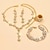 preiswerte Schmucksets-Brautschmuck-Sets 1 Legierung Ringe 1 Armband Ohrringe Halskette Damen Stilvoll Luxus Niedlich Freude Schmuck-Set Für Party-Abendmode